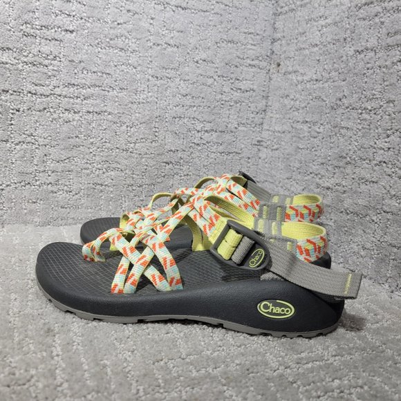 Chaco ZX/2 Women's Size US 7 Classic Prism Yellow Sport Adjustable Sandals.  NEW - Picture 8 of 12